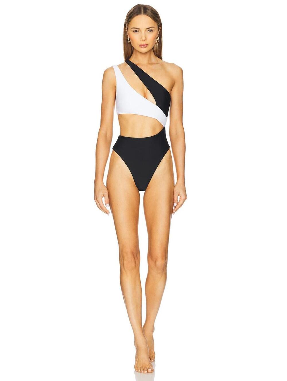 lovewave The Tenzin One Piece in Black & White